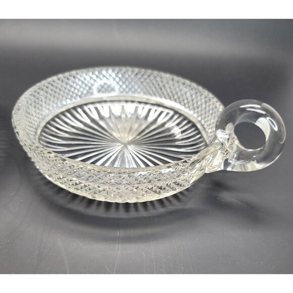 Libbey Glass Bowls American Brilliant Serving Accent Handle Chip Dip JY1 - Picture 5 of 10